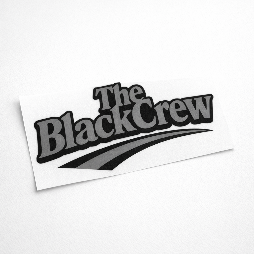 Pegatina theblackcrew negra