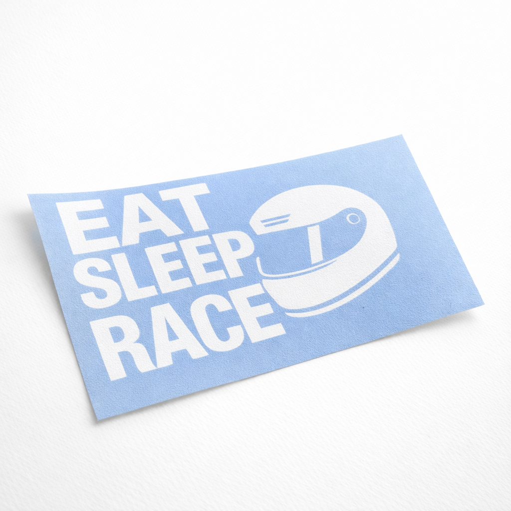 Pegatina “Eat Sleep Race”