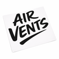 Pegatina Air Vents para Coche 14x12 cm – Vinilo Adhesivo Racing Blanco para Paragolpes y Carrocería
