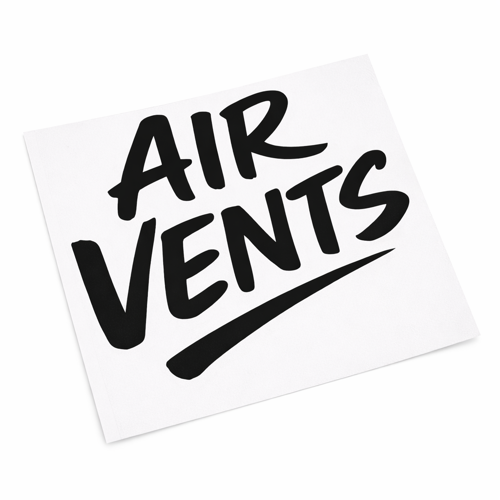 Pegatina Air Vents para Coche 14x12 cm – Vinilo Adhesivo Racing Blanco para Paragolpes y Carrocería