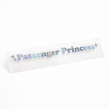 Pegatina Passenger Princess Holográfica 10x1 cm – Sticker Vinilo Holographic para Coche | Luna Trasera / Ventana