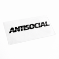 Pegatina ANTISOCIAL para Coche 23 x 3 cm – Vinilo Adhesivo Automoción Negro Brillo | Sticker JDM Racing