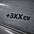 Pegatina +3XX cv Negra