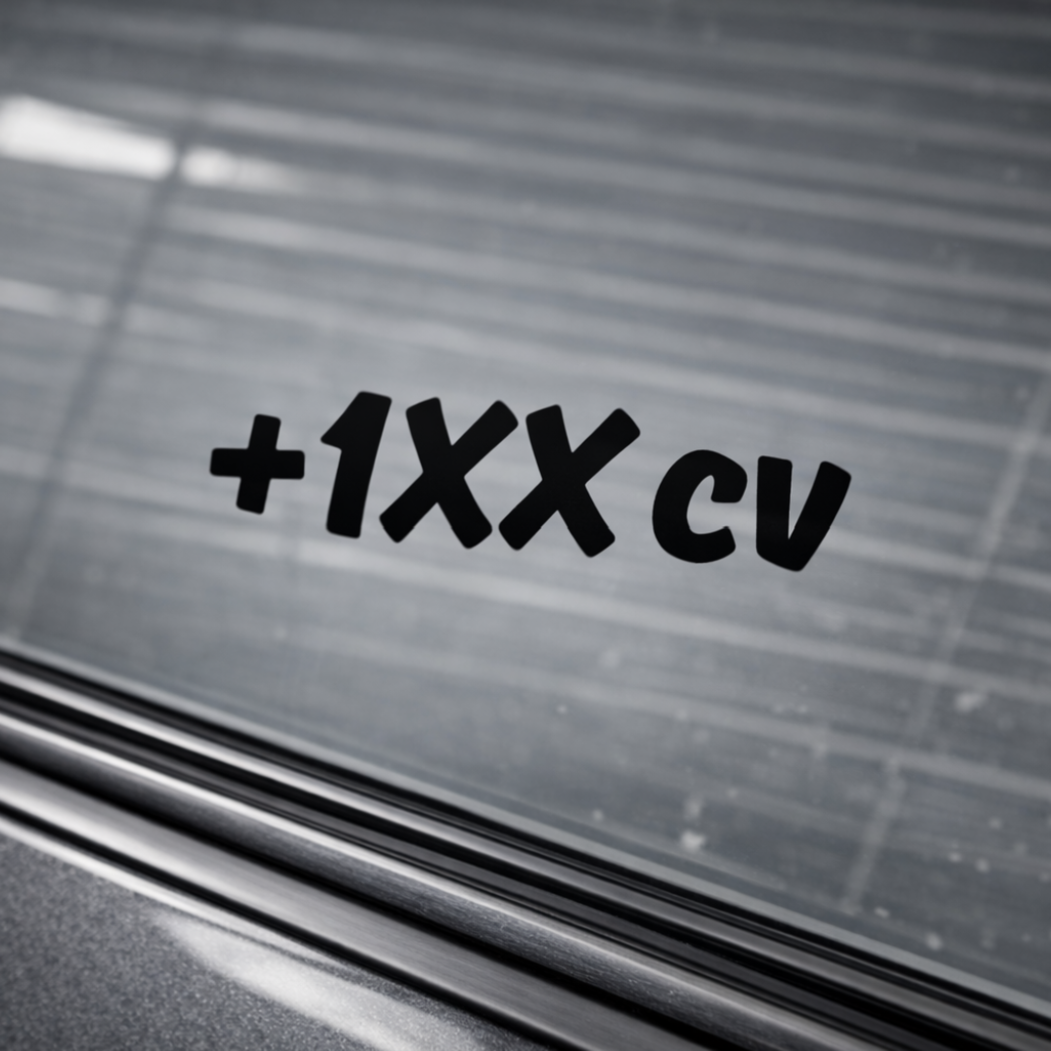 Pegatina +1XX cv Negra