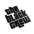 Pegatina Oficial The Black Crew – Vinilo Plata