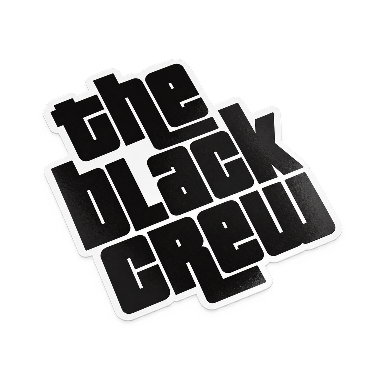 Pegatina Oficial The Black Crew – Vinilo Plata