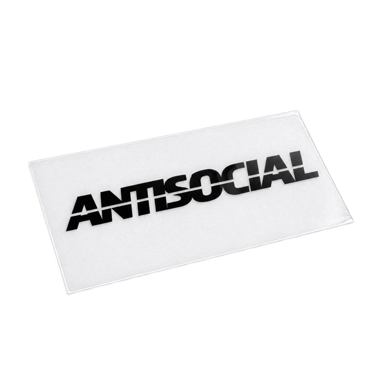 Pegatina ANTISOCIAL para Coche 23 x 3 cm – Vinilo Adhesivo Automoción Negro Brillo | Sticker JDM Racing