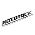 NOT STOCK™ Car Sticker | ESTUBO FACTORY RACING Vinyl Decal 10x3cm
